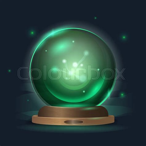 Magical mistign crystal ball